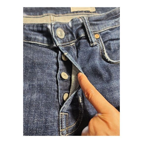 ALLSAINTS Rex I W 32 Button Fly Jeans Men Cotton Dark Wash Turkey Streetware - Picture 6 of 10